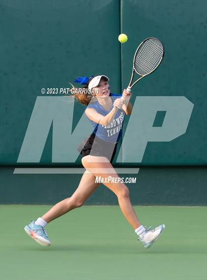 Thumbnail 3 in Plano West vs Houston Memorial (UIL 6A Team Tennis Semifinal) photogallery.