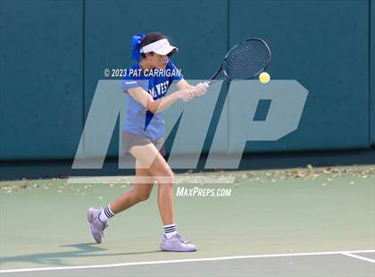 Thumbnail 1 in Plano West vs Houston Memorial (UIL 6A Team Tennis Semifinal) photogallery.