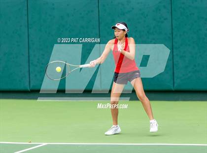 Thumbnail 1 in Plano West vs Houston Memorial (UIL 6A Team Tennis Semifinal) photogallery.