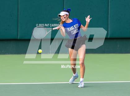 Thumbnail 3 in Plano West vs Houston Memorial (UIL 6A Team Tennis Semifinal) photogallery.