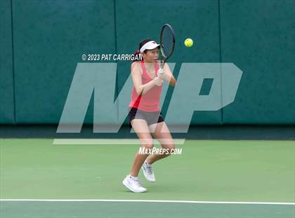 Thumbnail 3 in Plano West vs Houston Memorial (UIL 6A Team Tennis Semifinal) photogallery.