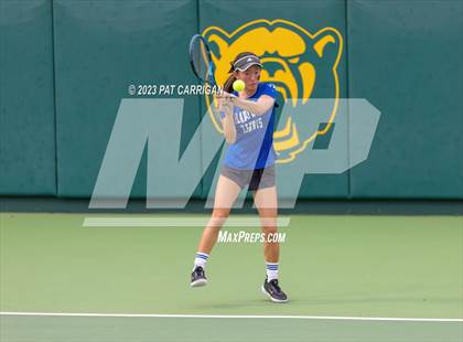 Thumbnail 2 in Plano West vs Houston Memorial (UIL 6A Team Tennis Semifinal) photogallery.