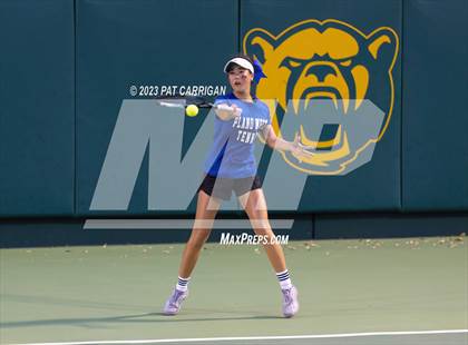 Thumbnail 2 in Plano West vs Houston Memorial (UIL 6A Team Tennis Semifinal) photogallery.