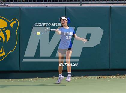 Thumbnail 2 in Plano West vs Houston Memorial (UIL 6A Team Tennis Semifinal) photogallery.
