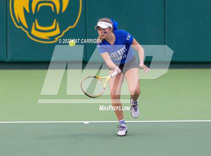 Thumbnail 3 in Plano West vs Houston Memorial (UIL 6A Team Tennis Semifinal) photogallery.