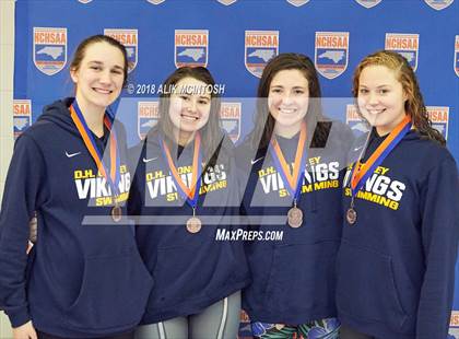Thumbnail 3 in NCHSAA 3A State Swimming Championship (Finals) photogallery.