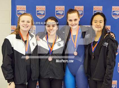 Thumbnail 3 in NCHSAA 3A State Swimming Championship (Finals) photogallery.
