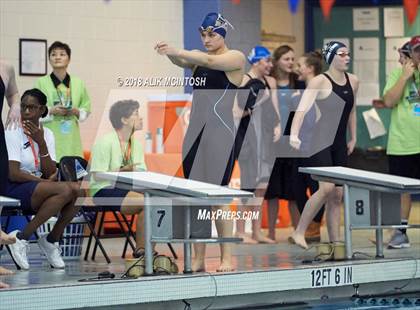 Thumbnail 3 in NCHSAA 3A State Swimming Championship (Finals) photogallery.