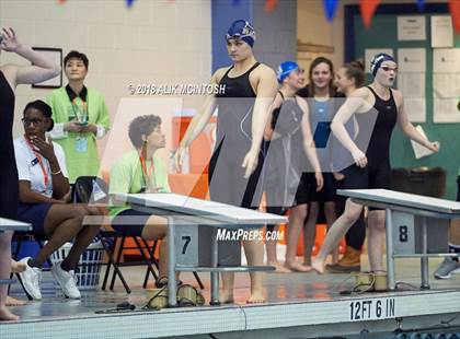 Thumbnail 2 in NCHSAA 3A State Swimming Championship (Finals) photogallery.