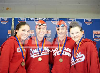 Thumbnail 1 in NCHSAA 3A State Swimming Championship (Finals) photogallery.