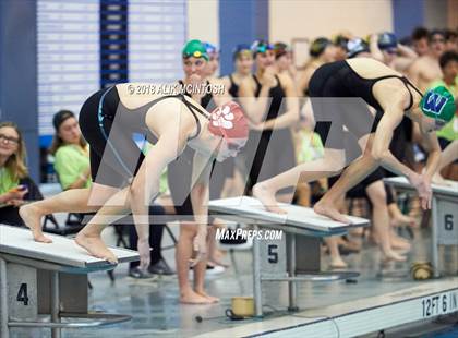 Thumbnail 1 in NCHSAA 3A State Swimming Championship (Finals) photogallery.