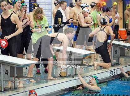 Thumbnail 1 in NCHSAA 3A State Swimming Championship (Finals) photogallery.