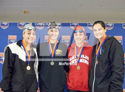 Thumbnail 1 in NCHSAA 3A State Swimming Championship (Finals) photogallery.