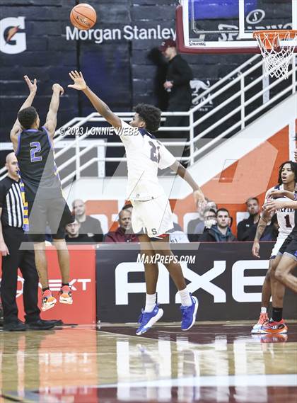 Thumbnail 3 in Archbishop Stepinac vs. Simeon  (Spalding Hoophall Classic) photogallery.