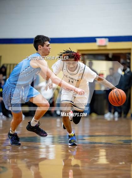 Thumbnail 3 in First Flight vs E.E. Smith (NCHSAA 3A Third Round) photogallery.