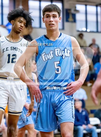 Thumbnail 3 in First Flight vs E.E. Smith (NCHSAA 3A Third Round) photogallery.