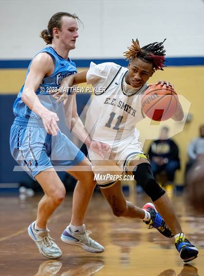 Thumbnail 3 in First Flight vs E.E. Smith (NCHSAA 3A Third Round) photogallery.