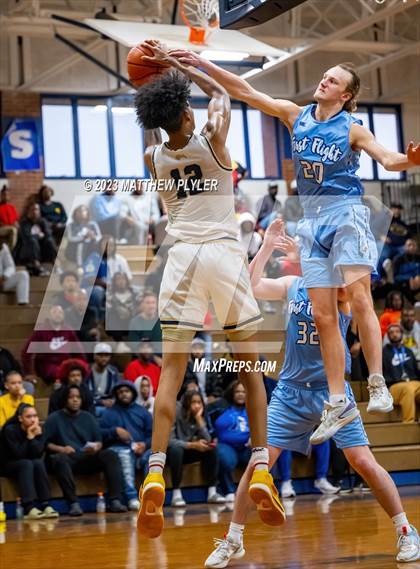 Thumbnail 2 in First Flight vs E.E. Smith (NCHSAA 3A Third Round) photogallery.