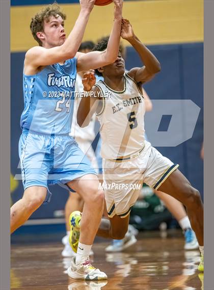 Thumbnail 2 in First Flight vs E.E. Smith (NCHSAA 3A Third Round) photogallery.
