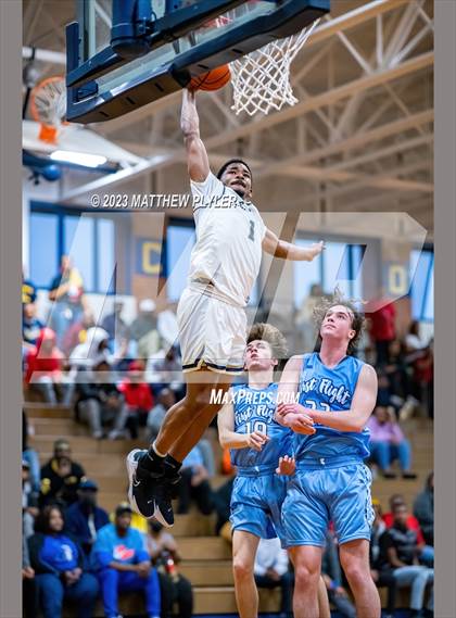 Thumbnail 2 in First Flight vs E.E. Smith (NCHSAA 3A Third Round) photogallery.