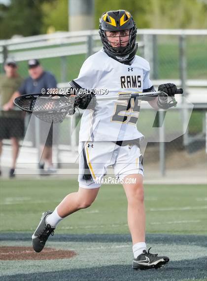 Thumbnail 1 in Holy Family vs Green Mountain(CHSAA 4A Boys lacrosse round 1) photogallery.