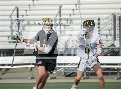 Thumbnail 1 in Holy Family vs Green Mountain(CHSAA 4A Boys lacrosse round 1) photogallery.