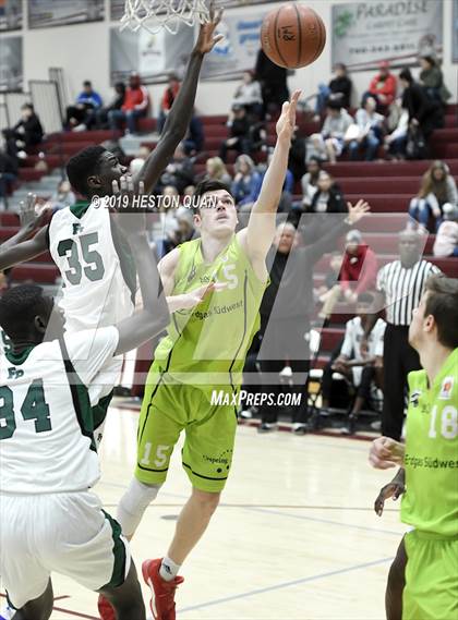 Thumbnail 3 in Fairmont Prep vs. Urspring - Germany (Rancho Mirage Holiday Invitational) photogallery.