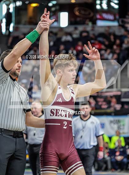Thumbnail 3 in NYSPHSAA Division 2 State Championships (Semi Finals 101 to 138) photogallery.
