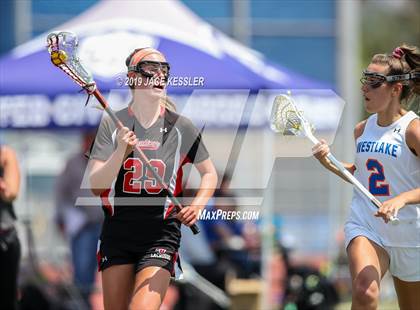 Thumbnail 3 in Palos Verdes vs. Westlake (LA Lax Foundation Semi Final) photogallery.