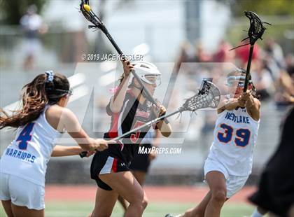 Thumbnail 1 in Palos Verdes vs. Westlake (LA Lax Foundation Semi Final) photogallery.