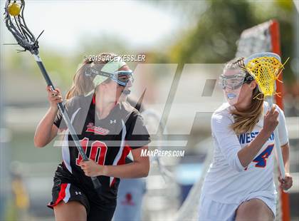 Thumbnail 3 in Palos Verdes vs. Westlake (LA Lax Foundation Semi Final) photogallery.