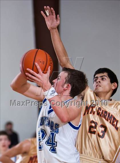 Thumbnail 1 in Mt. Carmel Academy vs. Covenant Christian (Living Stones Tournament) photogallery.