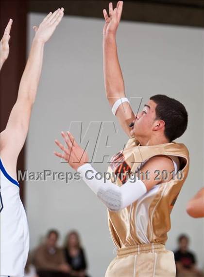 Thumbnail 2 in Mt. Carmel Academy vs. Covenant Christian (Living Stones Tournament) photogallery.