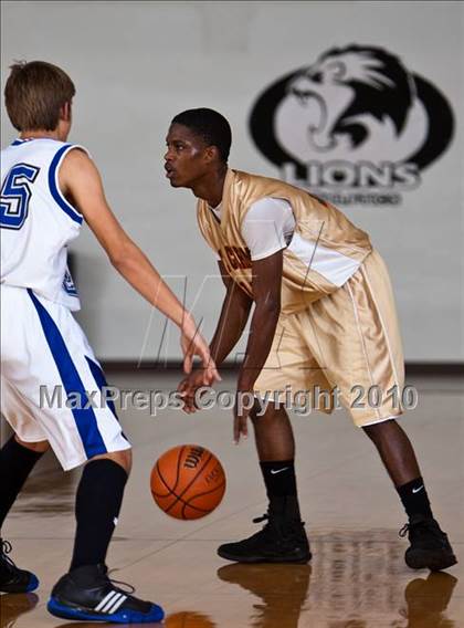Thumbnail 2 in Mt. Carmel Academy vs. Covenant Christian (Living Stones Tournament) photogallery.