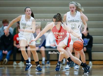 Thumbnail 3 in Athens vs. Stoney Creek (MHSAA District Playoff) photogallery.