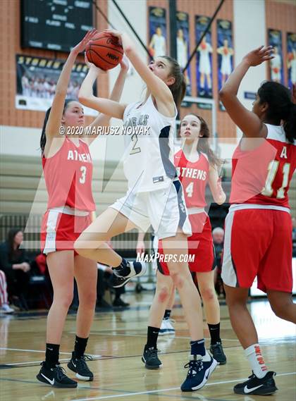 Thumbnail 3 in Athens vs. Stoney Creek (MHSAA District Playoff) photogallery.