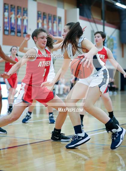 Thumbnail 2 in Athens vs. Stoney Creek (MHSAA District Playoff) photogallery.