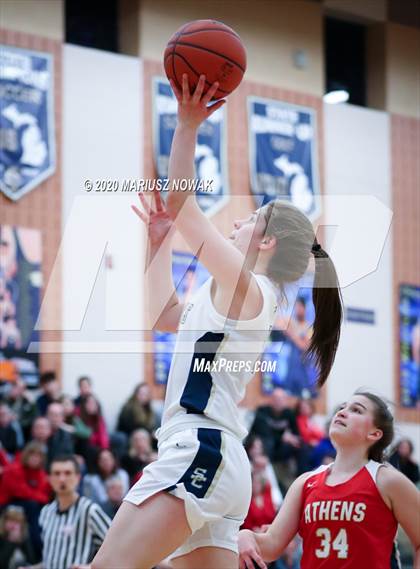 Thumbnail 2 in Athens vs. Stoney Creek (MHSAA District Playoff) photogallery.