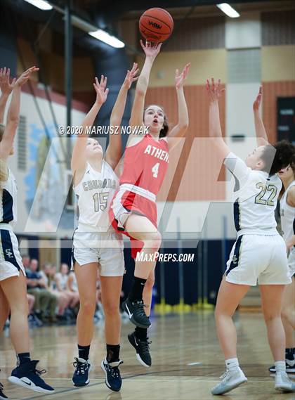 Thumbnail 2 in Athens vs. Stoney Creek (MHSAA District Playoff) photogallery.