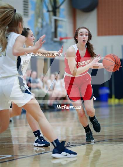 Thumbnail 1 in Athens vs. Stoney Creek (MHSAA District Playoff) photogallery.