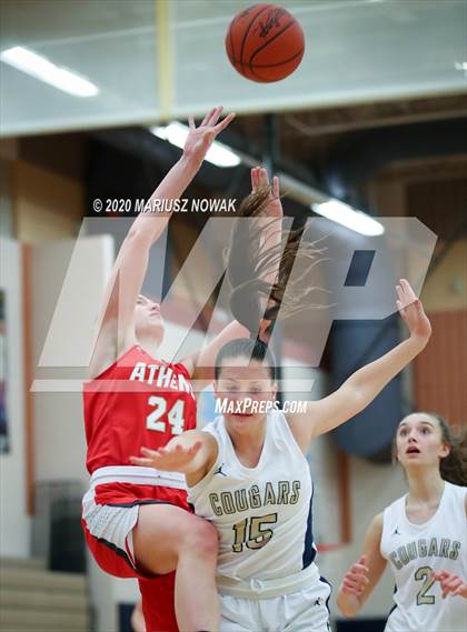Thumbnail 1 in Athens vs. Stoney Creek (MHSAA District Playoff) photogallery.