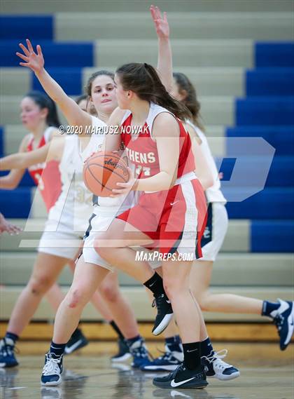 Thumbnail 3 in Athens vs. Stoney Creek (MHSAA District Playoff) photogallery.