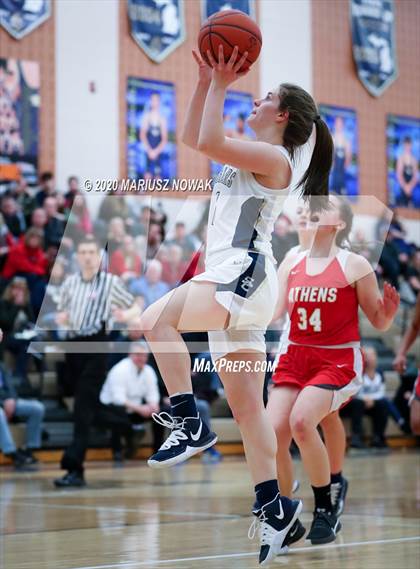 Thumbnail 1 in Athens vs. Stoney Creek (MHSAA District Playoff) photogallery.