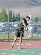 This MaxPreps.com professional photo is from the gallery Porterville vs Tehachapi (CIF CS Quarterfinal Playoff)  which features Tehachapi high school athletes playing  Tennis.