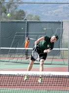 This MaxPreps.com professional photo is from the gallery Porterville vs Tehachapi (CIF CS Quarterfinal Playoff)  which features Tehachapi high school athletes playing  Tennis.