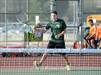 This MaxPreps.com professional photo is from the gallery Porterville vs Tehachapi (CIF CS Quarterfinal Playoff)  which features Tehachapi high school athletes playing  Tennis.