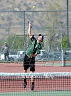 This MaxPreps.com professional photo is from the gallery Porterville vs Tehachapi (CIF CS Quarterfinal Playoff)  which features Tehachapi high school athletes playing  Tennis.