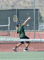 This MaxPreps.com professional photo is from the gallery Porterville vs Tehachapi (CIF CS Quarterfinal Playoff)  which features Tehachapi high school athletes playing  Tennis.