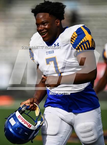 Thumbnail 3 in Hagerty vs. Lyman (Oviedo High School) (Spring Scrimmage) photogallery.