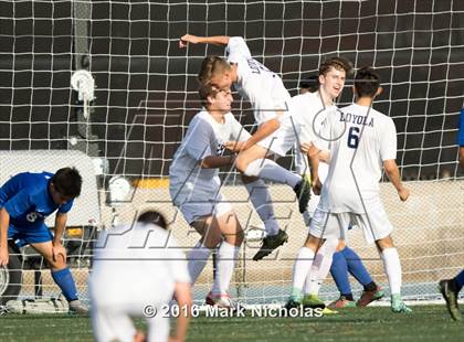 Thumbnail 2 in Loyola vs. Los Alamitos (CIF Division 1 Regional Semifinal) photogallery.